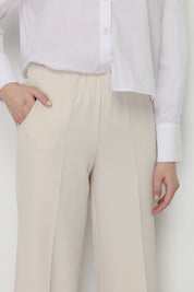 Beli Lastikli Culotte Pantolon - Gri