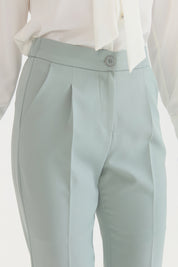 Beli Lastikli Havuç Pantolon - Aqua