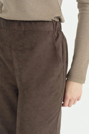 Beli Lastikli Rahat Formlu Pantolon - Kahve