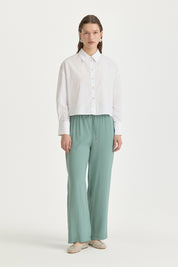 Beli Lastikli Rahat Kalıp Modal Pantolon - Mint