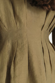 Beli Pensli Balon Kollu Tunik - Olive