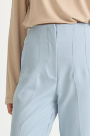 Belted Carrot Pants - Light Blue
