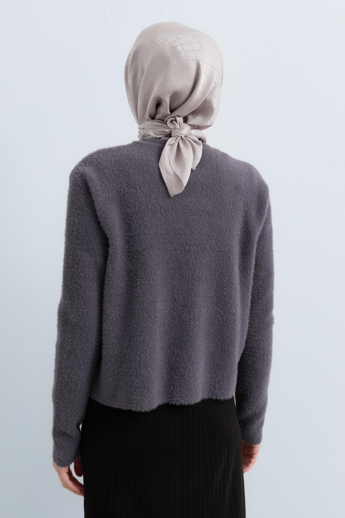 Bellissimo Angora Hırka - Antrasit