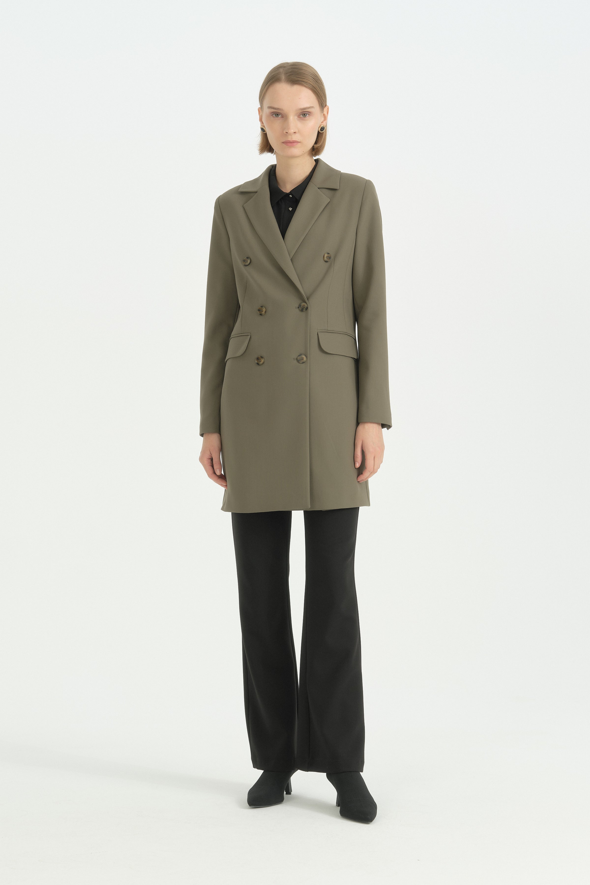Blazer Ceket - Haki