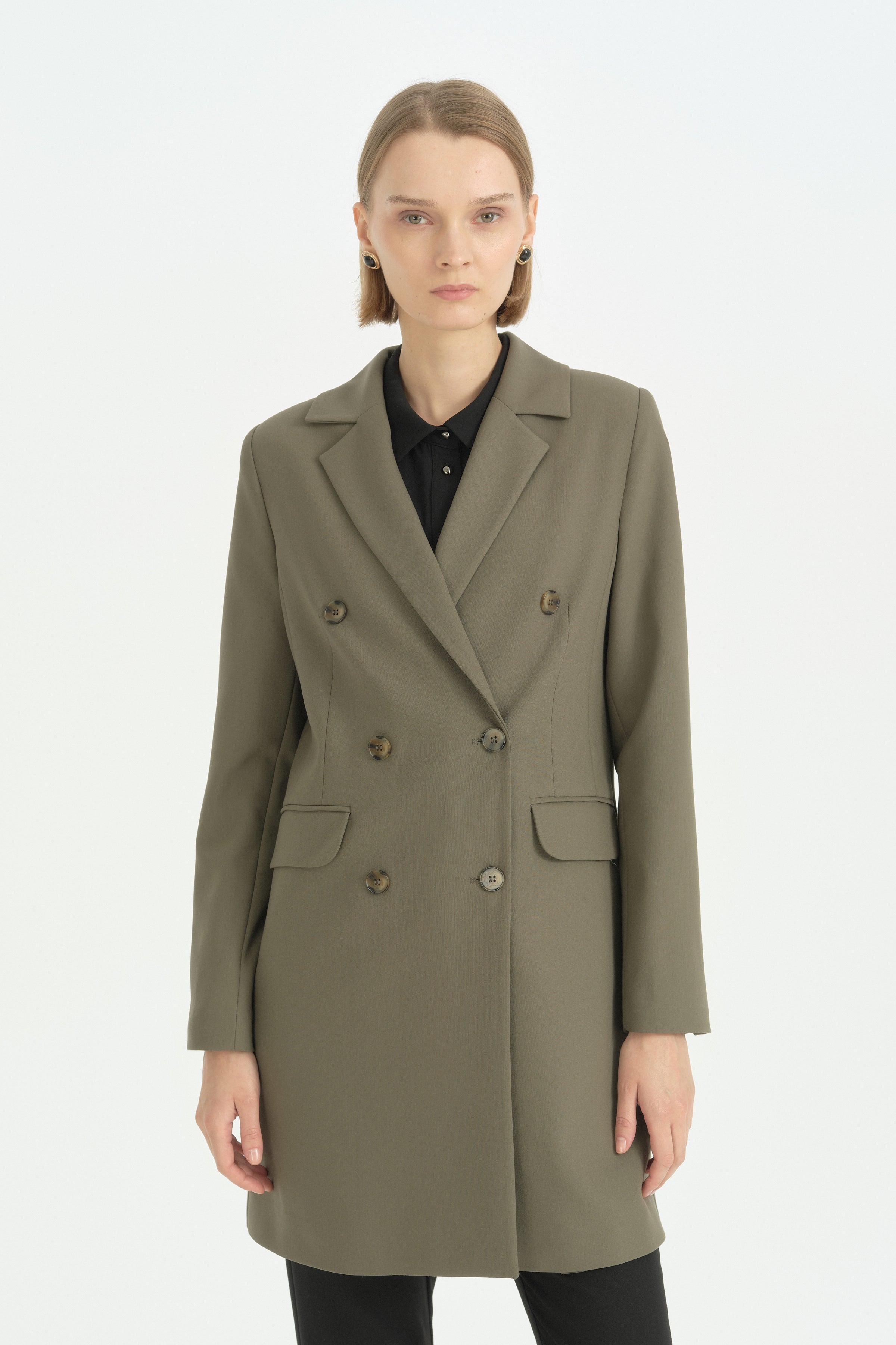 Blazer Ceket - Haki