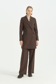 Blazer Ceket - Kahve