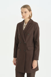 Blazer Ceket - Kahve
