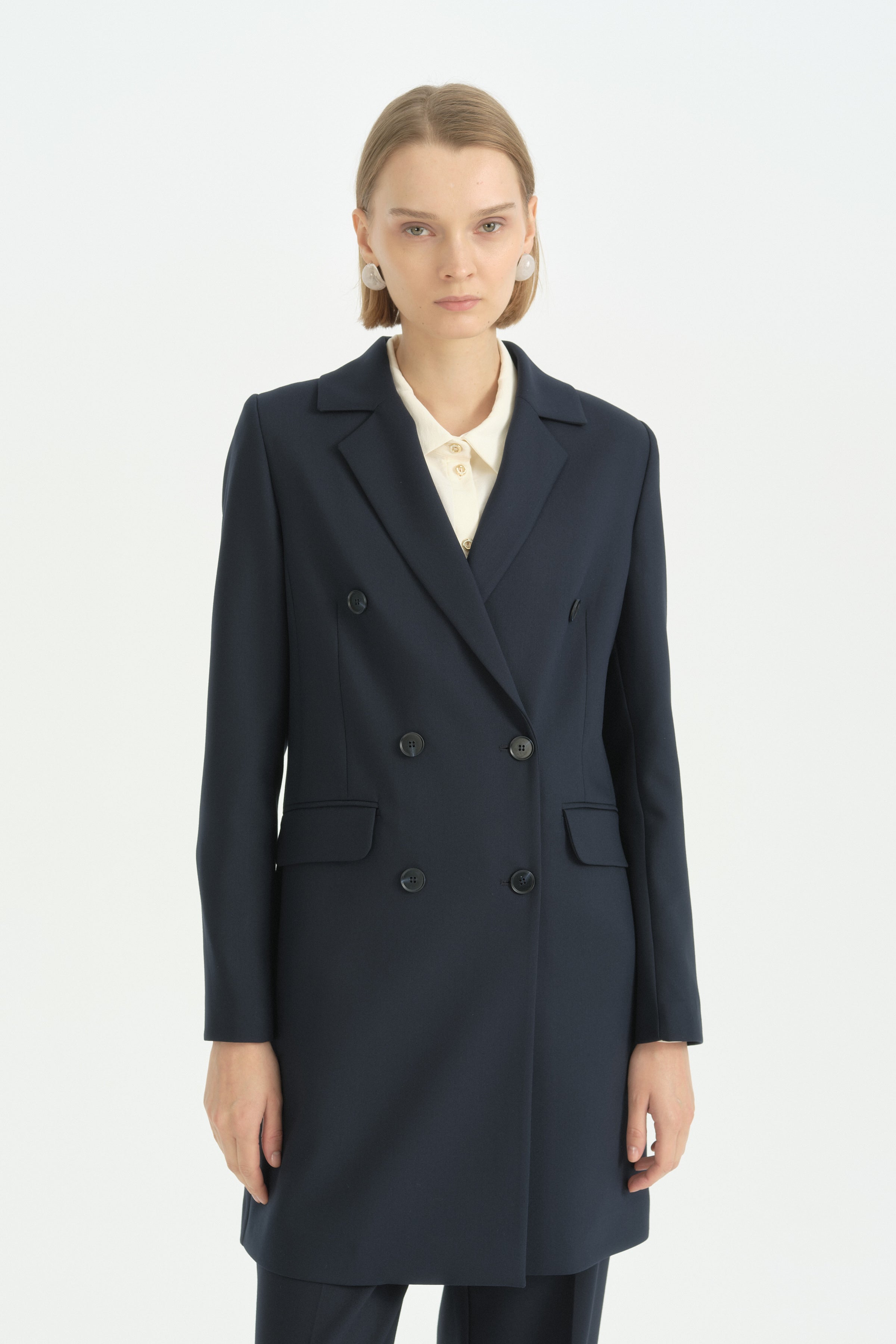 Blazer Ceket - Lacivert