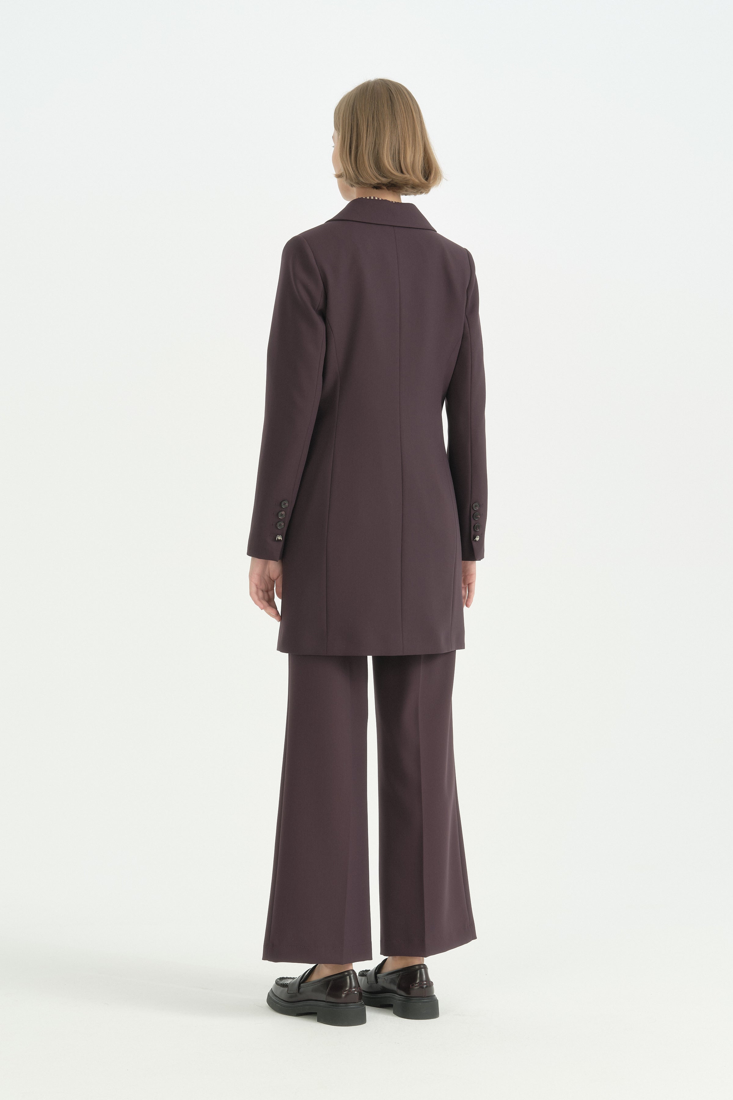 Blazer Ceket - Mürdüm