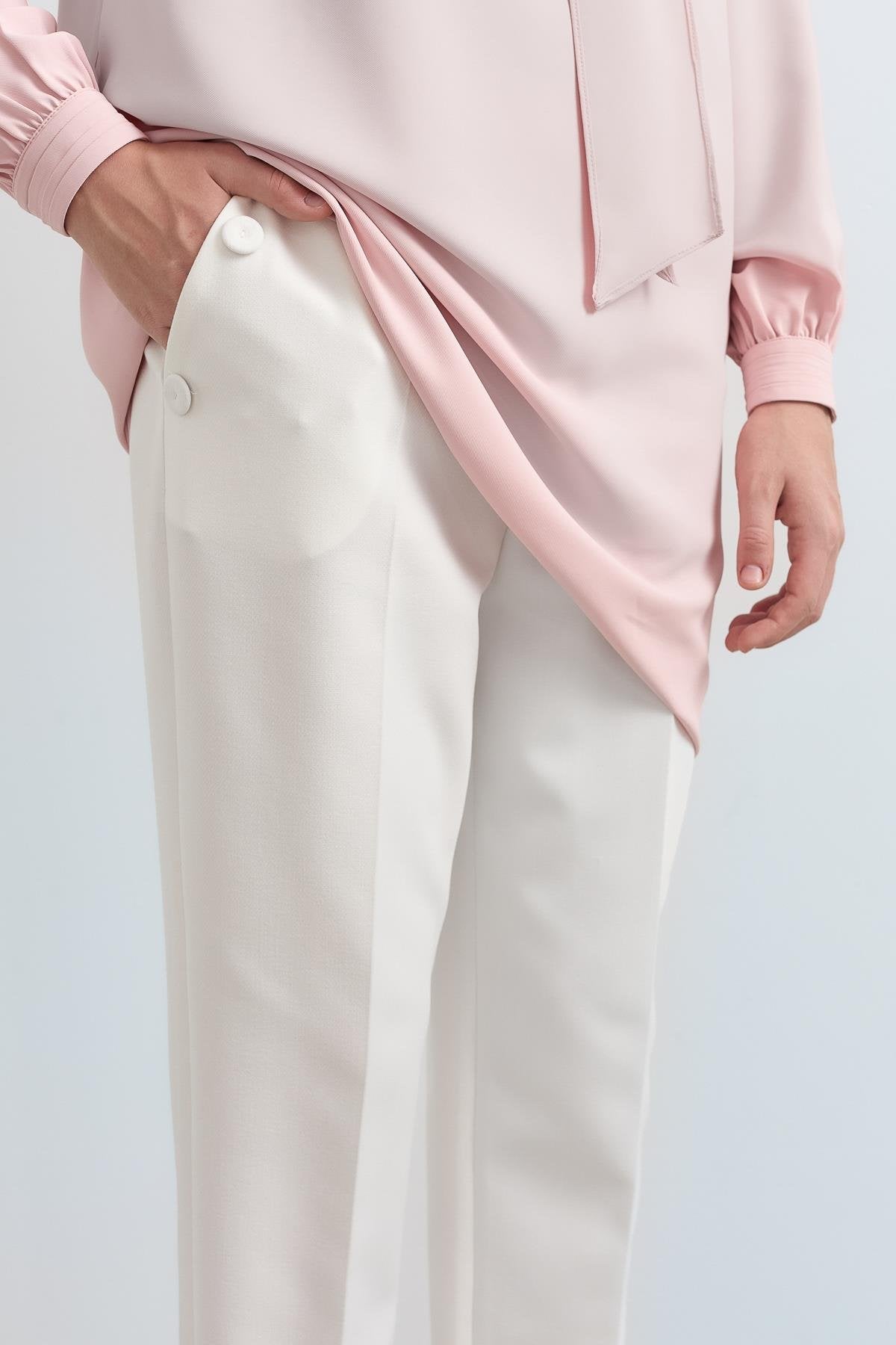 Blazer Pantolon - Ekru