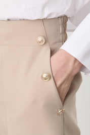 Blazer Viskon Pantolon - Bej