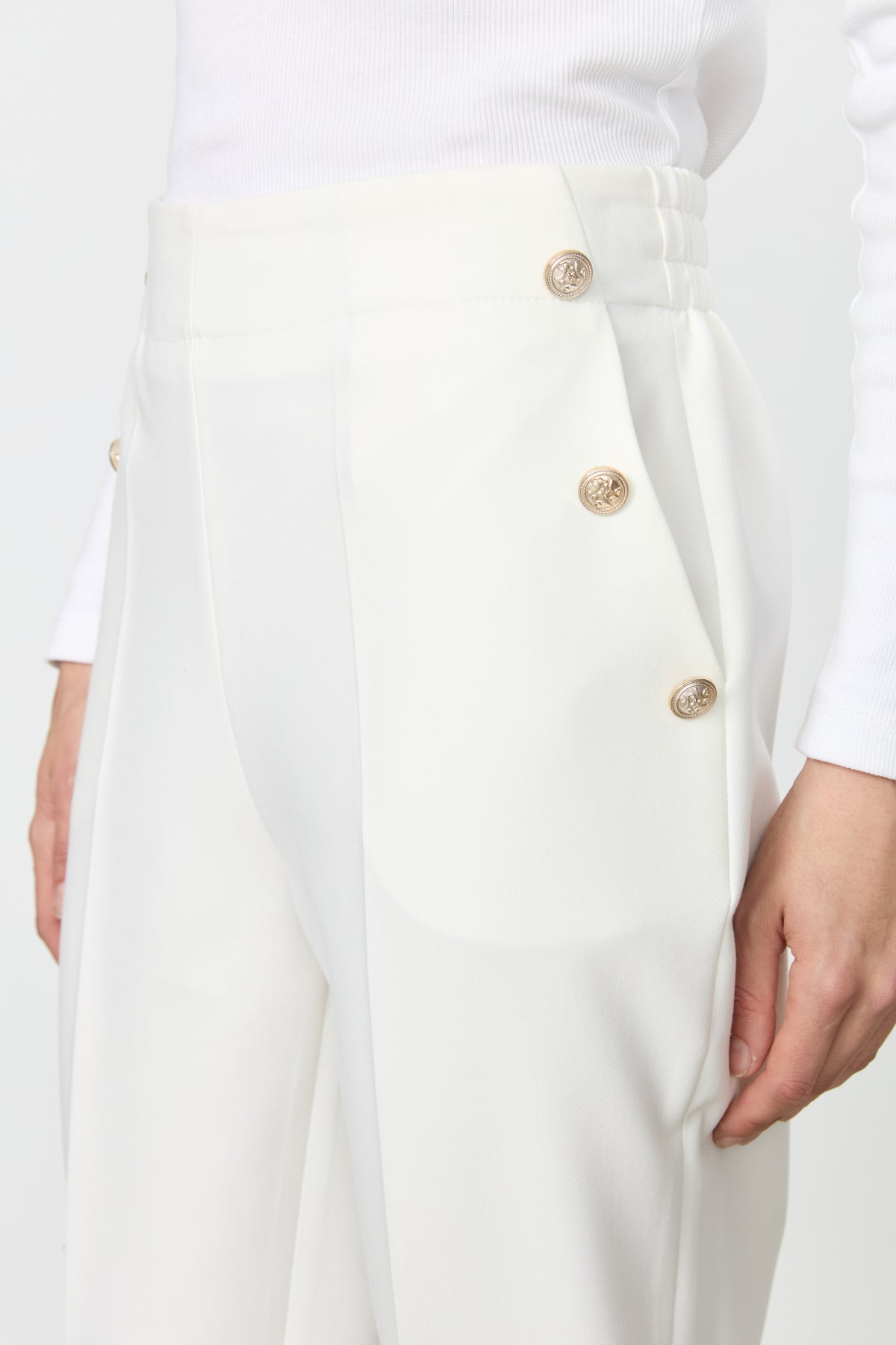 Blazer Viskon Pantolon - Ekru