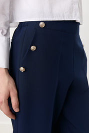 Blazer Viskon Pantolon - Lacivert