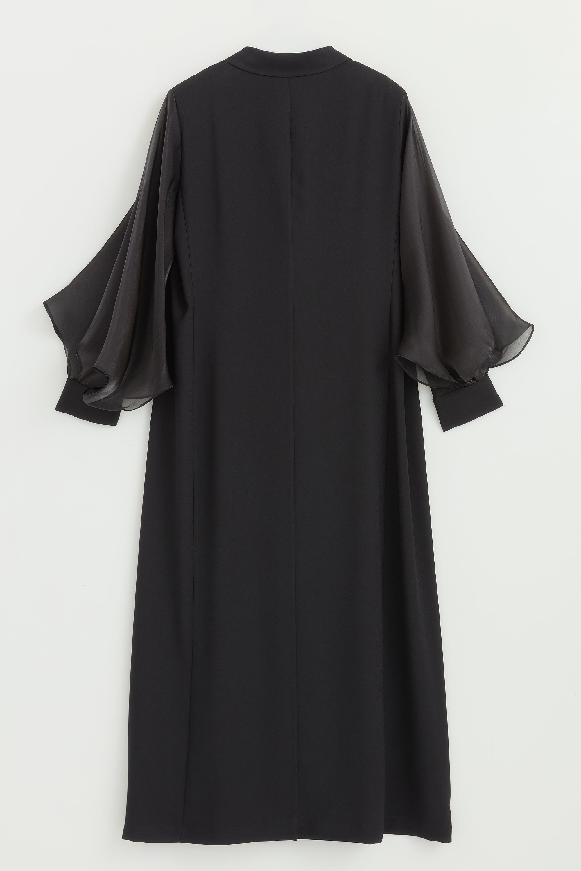 Büyük Beden Balon Kollu Şık Kaftan Takım - Siyah