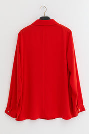 Plus Size Basic Shirt - Coral