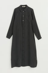 Büyük Beden Dikiş Detaylı Lyocell Uzun Tunik - Siyah