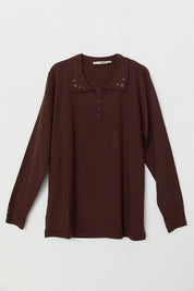 Plus Size Ice Knit Sweater - Tan