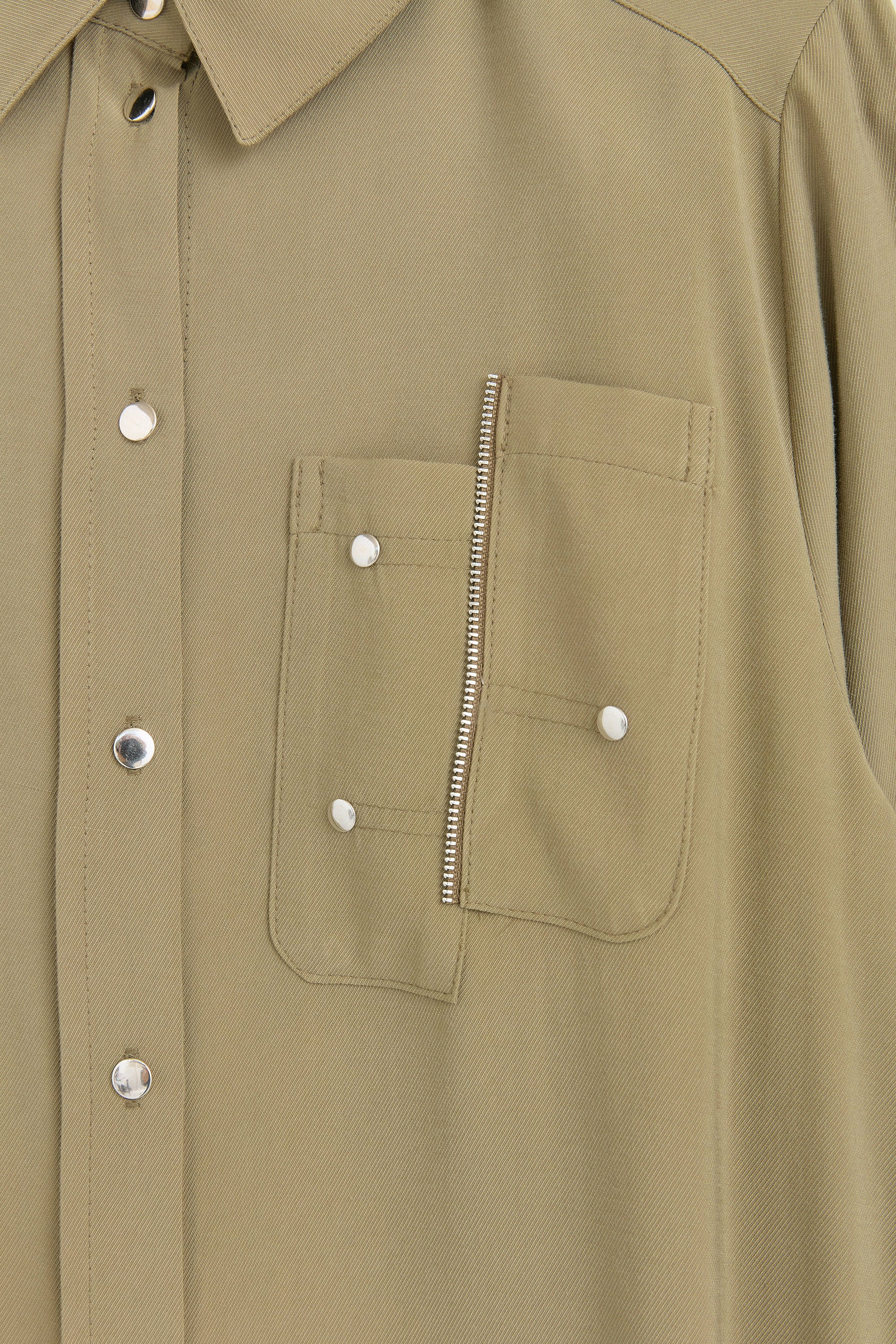 Büyük Beden Kolu Ayarlamalı Safari Rayon Tunik - Siyah