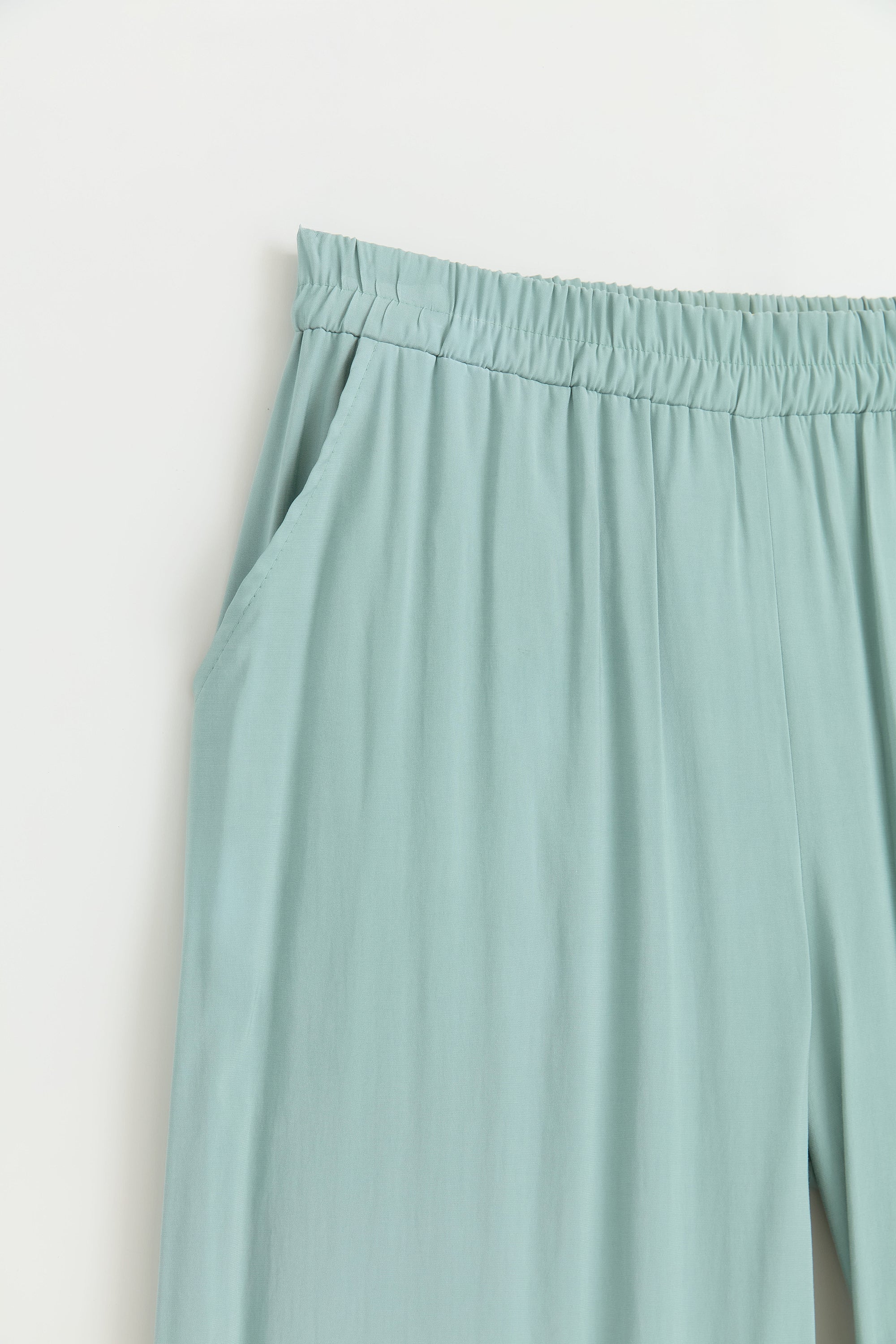 Büyük Beden Modal Pantolon Tunik Takım - Mint
