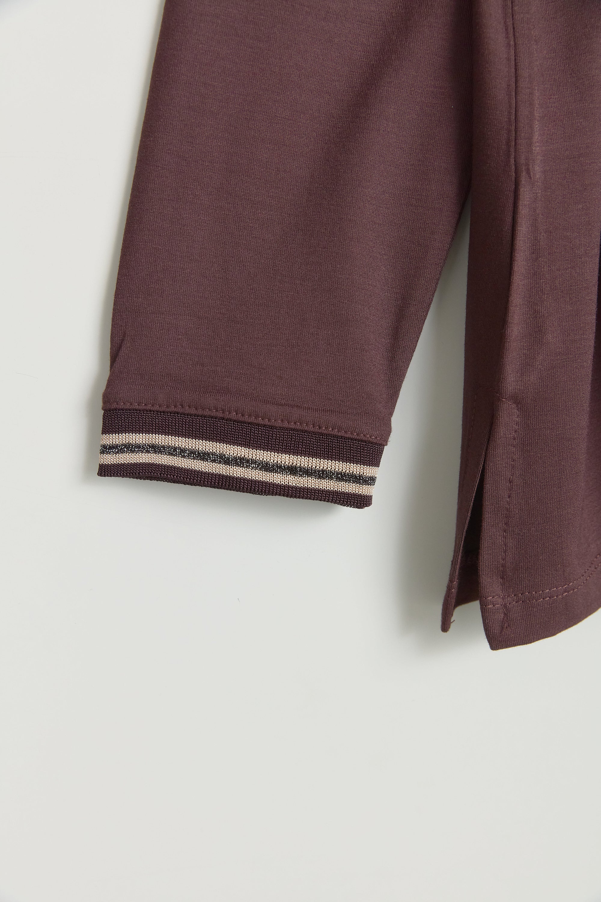 Büyük Beden Penye Bluz - Kahve