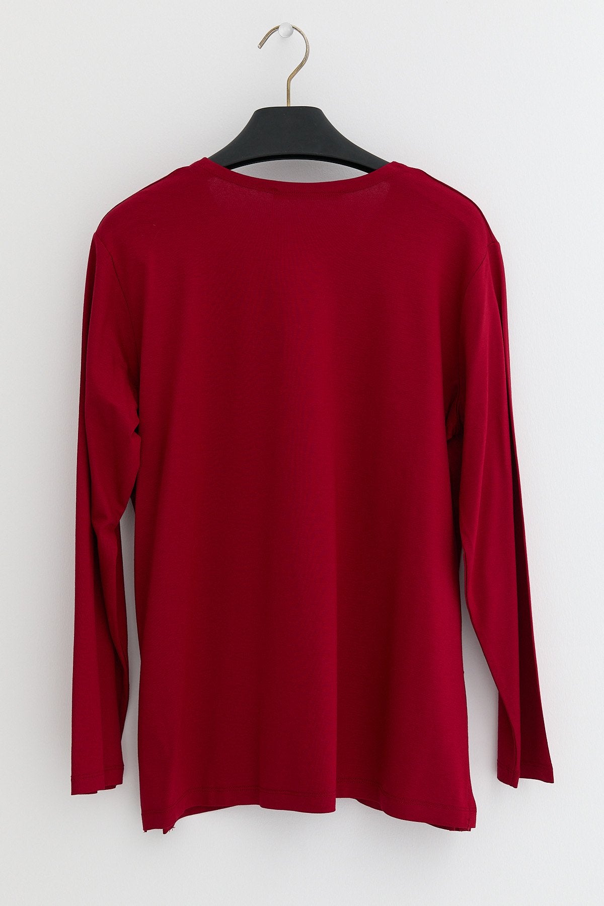 Plus Size Cotton Blouse - Red