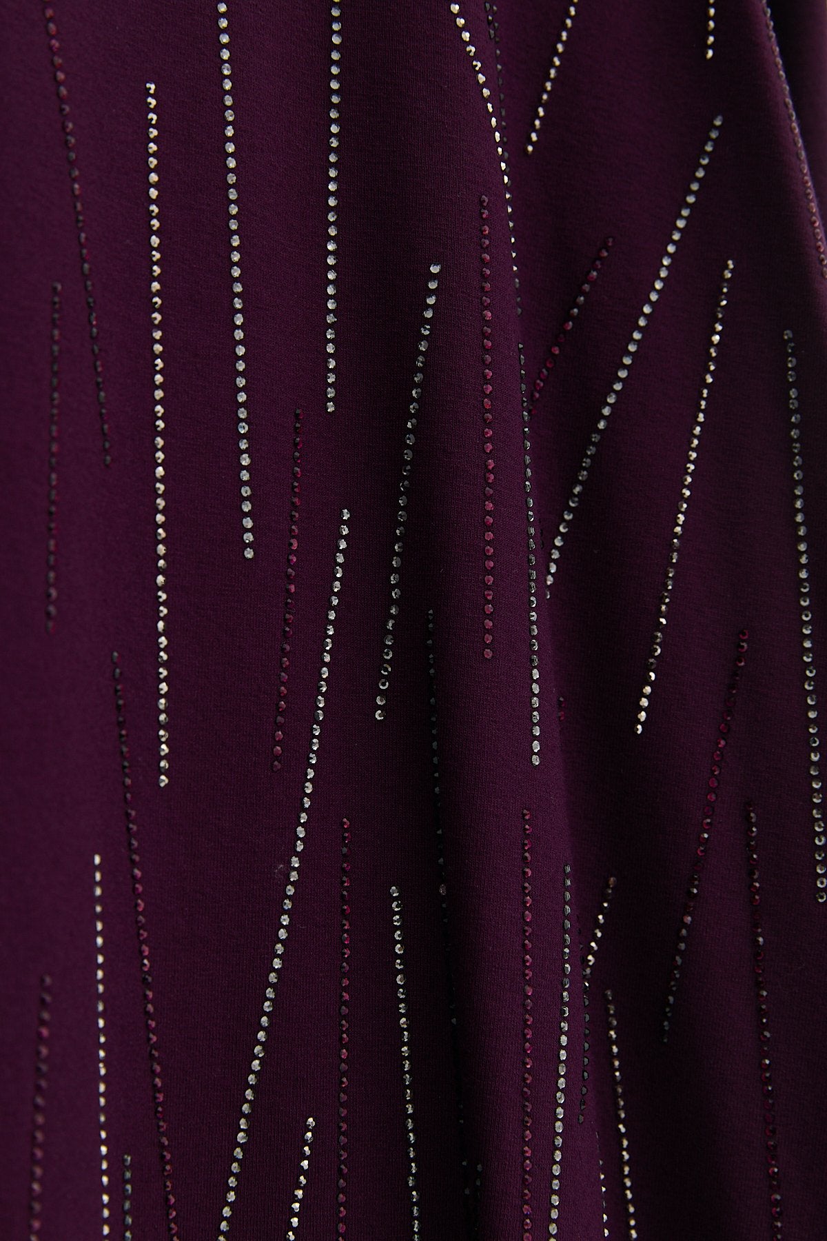 Plus Size Cotton Blouse - Plum