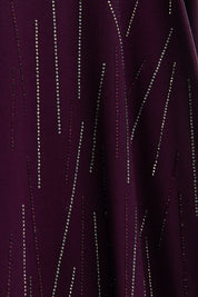 Plus Size Cotton Blouse - Plum
