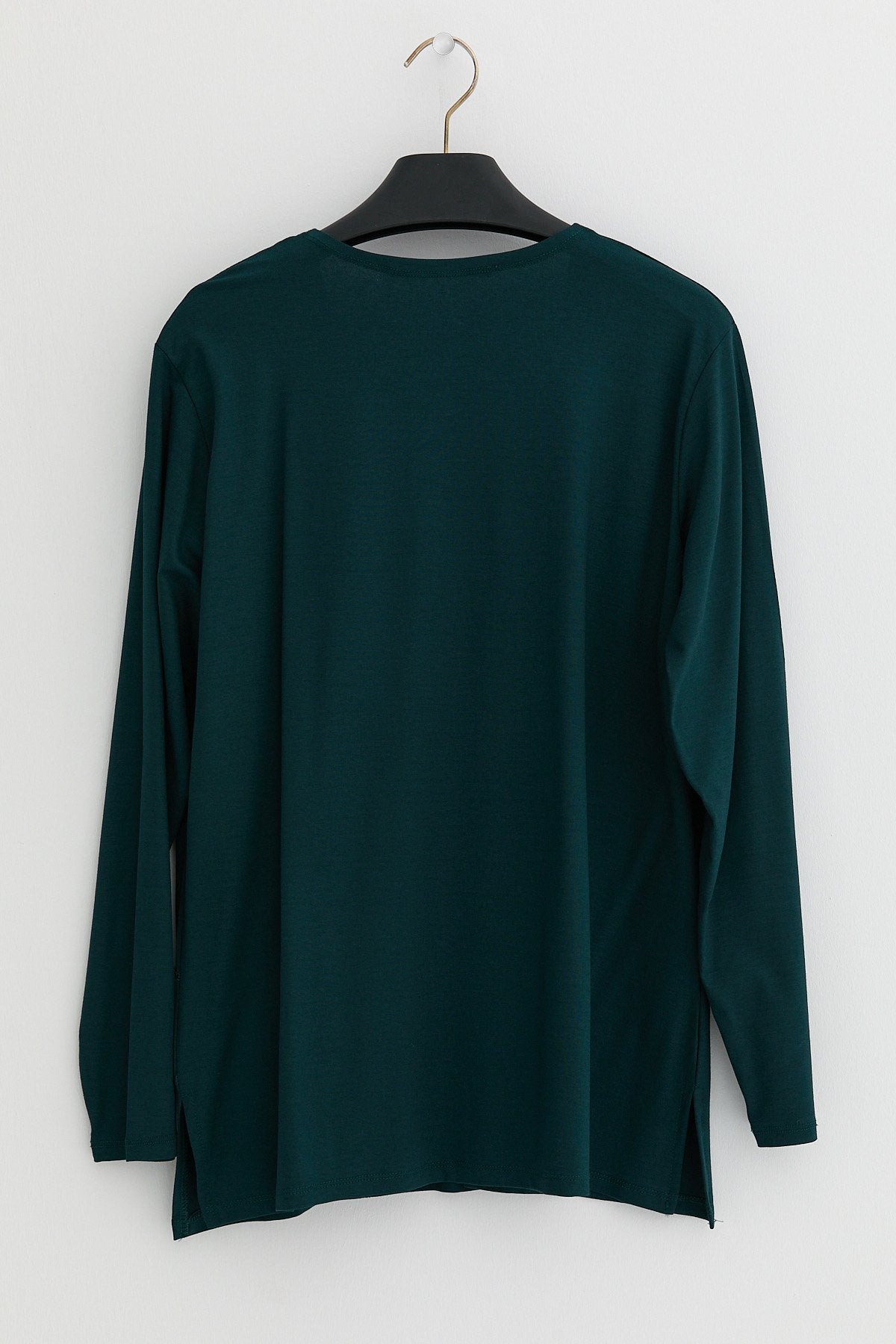 Plus Size Cotton Blouse - Petrol