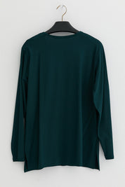 Plus Size Cotton Blouse - Petrol