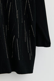 Plus Size Cotton Blouse - Black