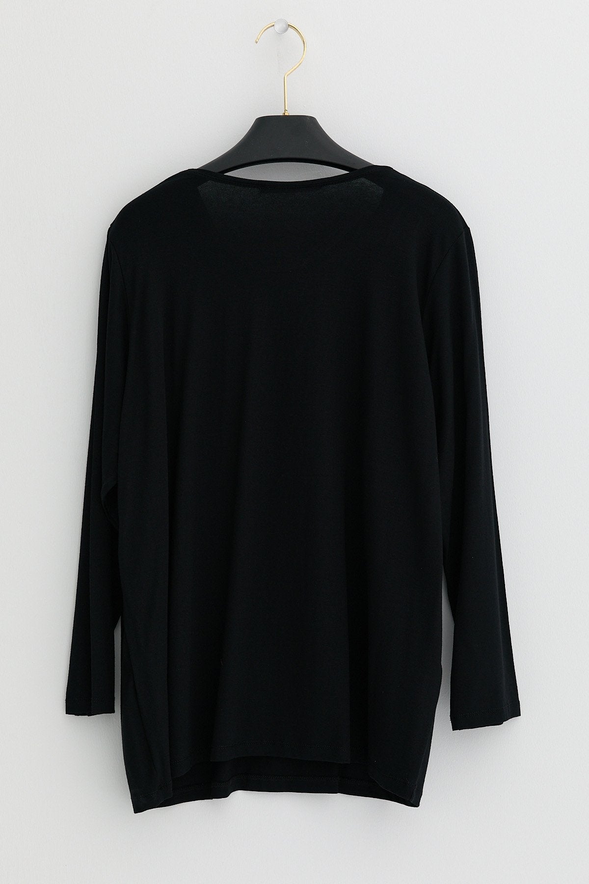Plus Size Cotton Blouse - Black
