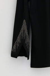 Plus Size Cotton Blouse - Black