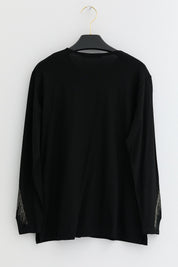 Plus Size Cotton Blouse - Black