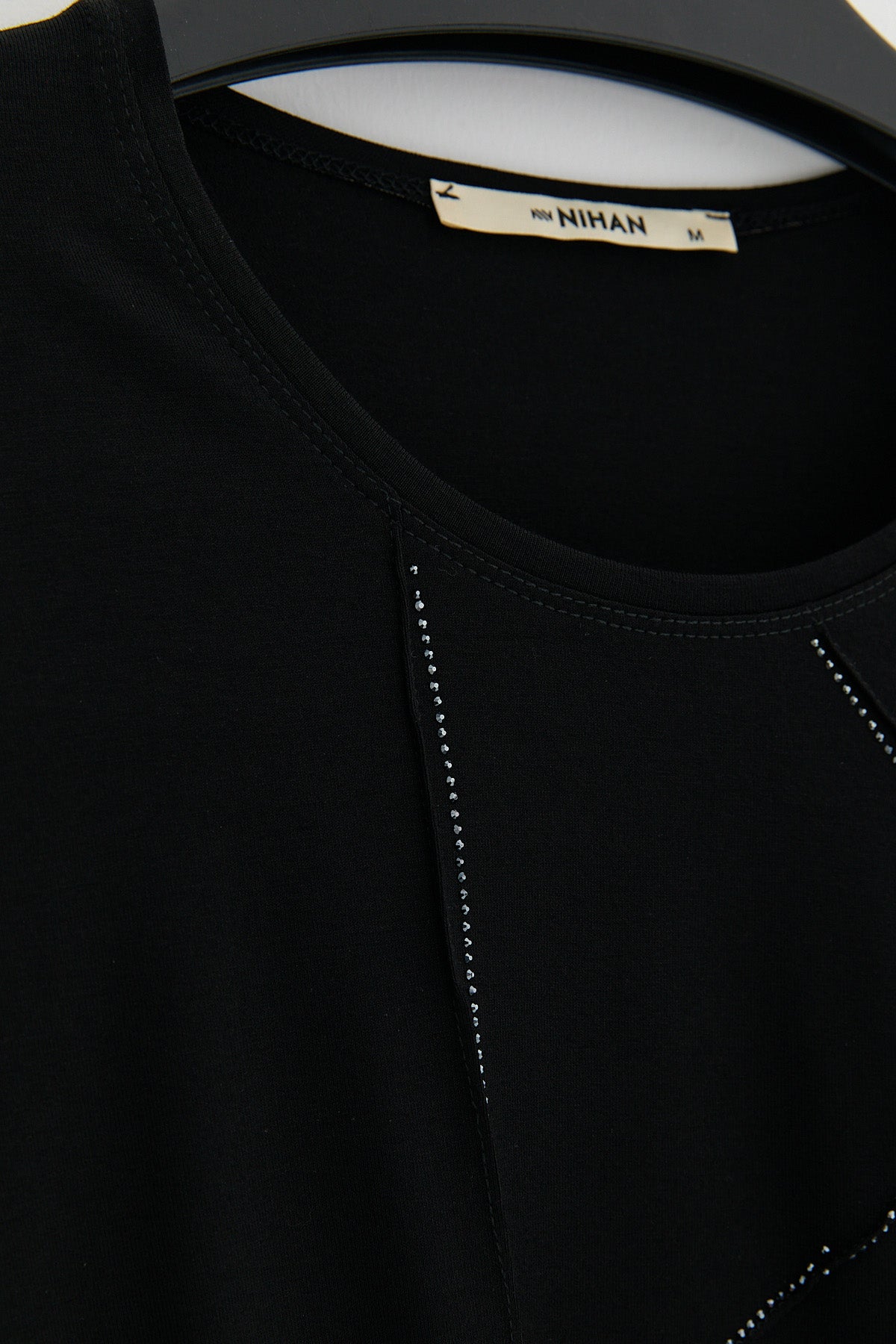 Plus Size Cotton Blouse - Black