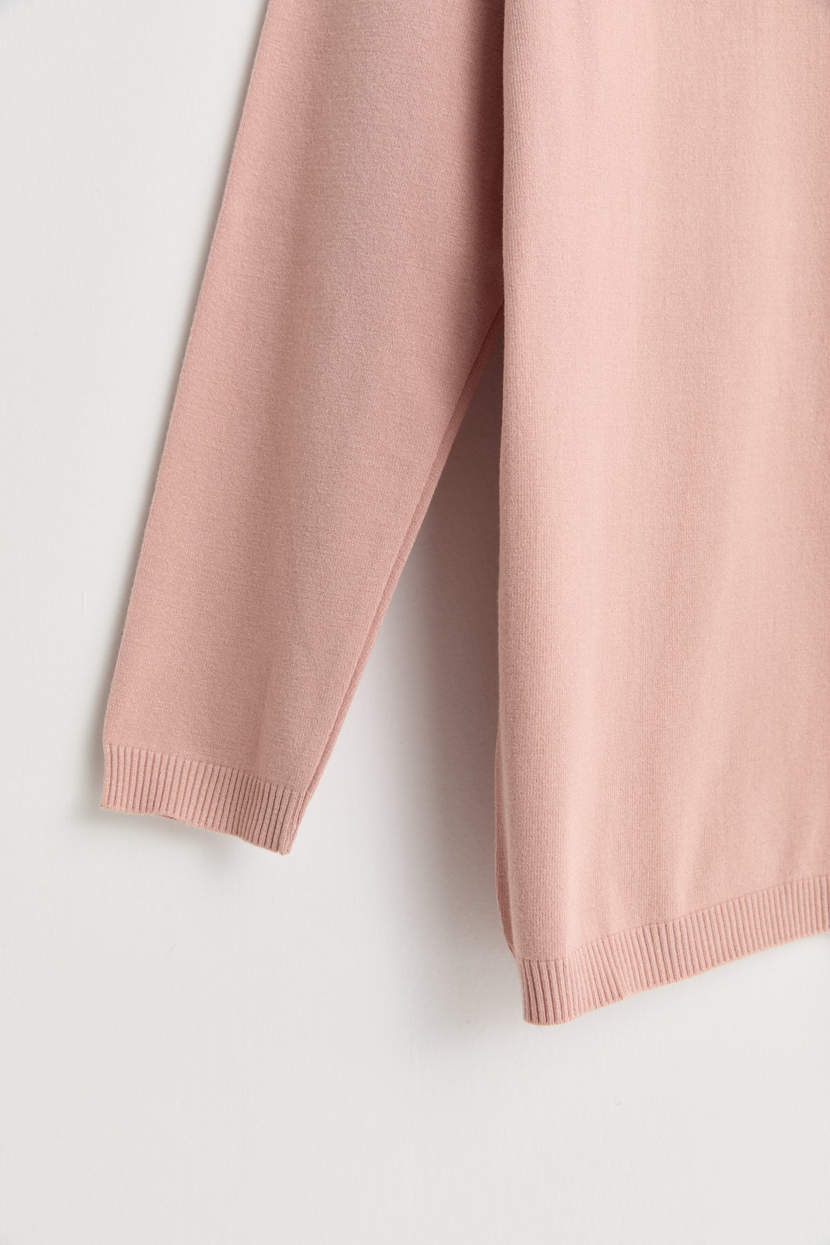 Plus Size Polo Collar Button-Down Viscose Sweater - Powder Pink