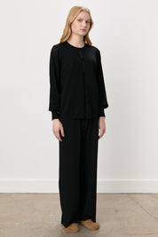 Plus Size Rayon Sweater - Black