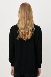 Plus Size Rayon Sweater - Black