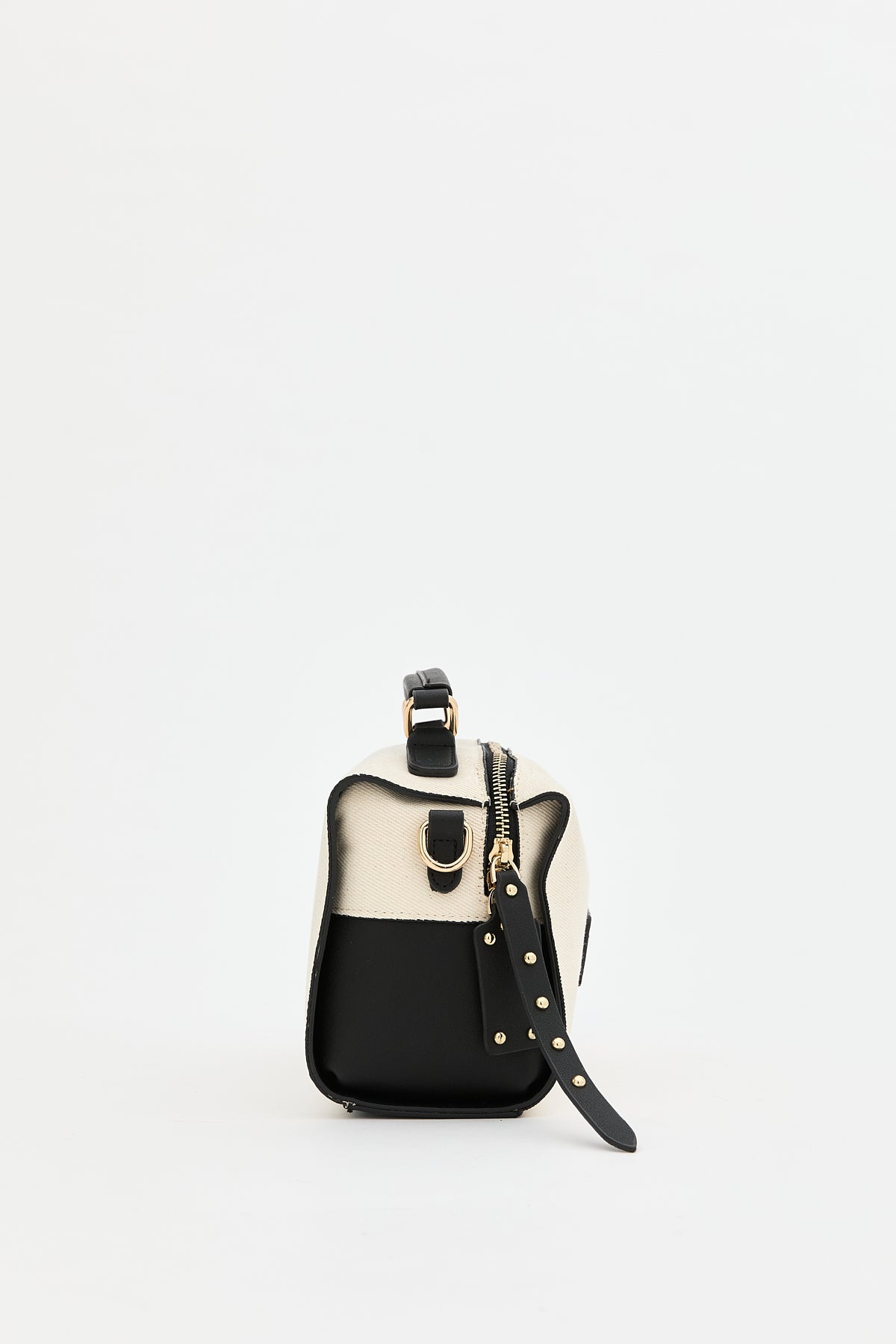 Crossbody Canvas Bag - Black
