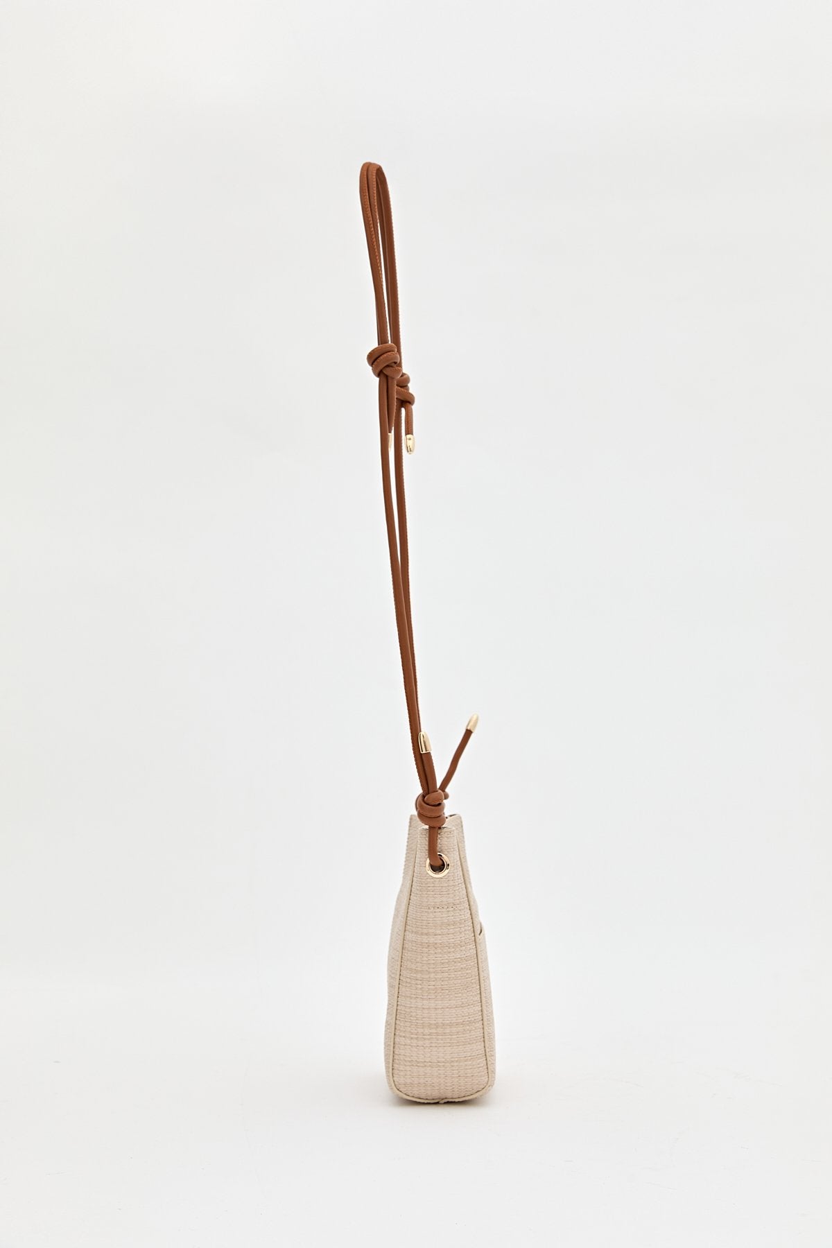 Crossbody Knitted Mini Bag - Beige