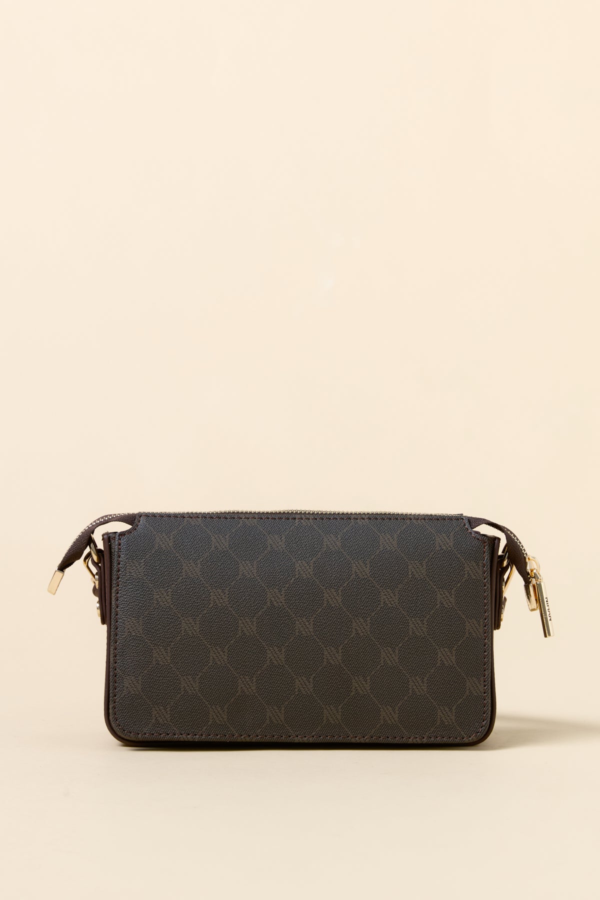 Monogram Çapraz Askılı Shopper Çanta - Kahve