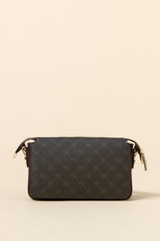 Monogram Çapraz Askılı Shopper Çanta - Kahve