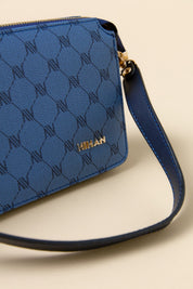 Monogram Crossbody Shopper Bag - Navy