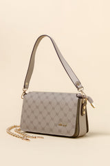 Monogram Crossbody Shopper Bag - Mink