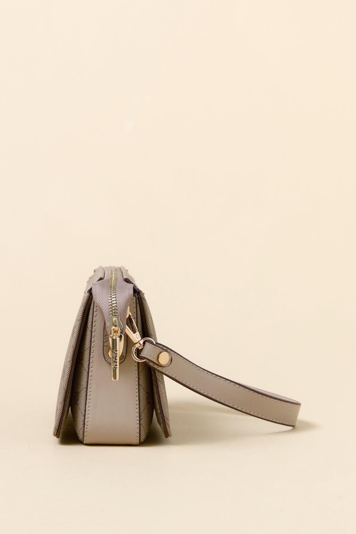 Monogram Crossbody Shopper Bag - Mink