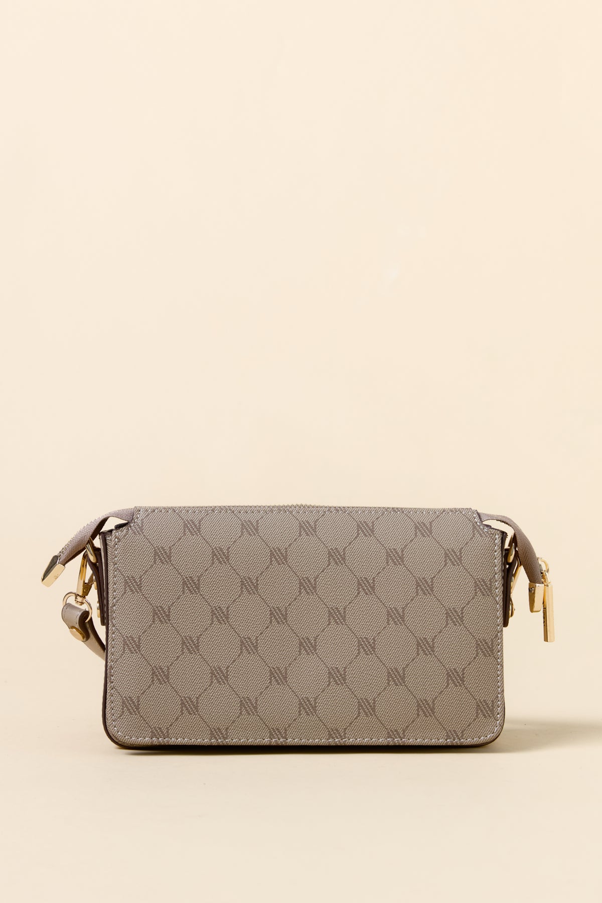 Monogram Crossbody Shopper Bag - Mink
