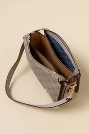 Monogram Crossbody Shopper Bag - Mink