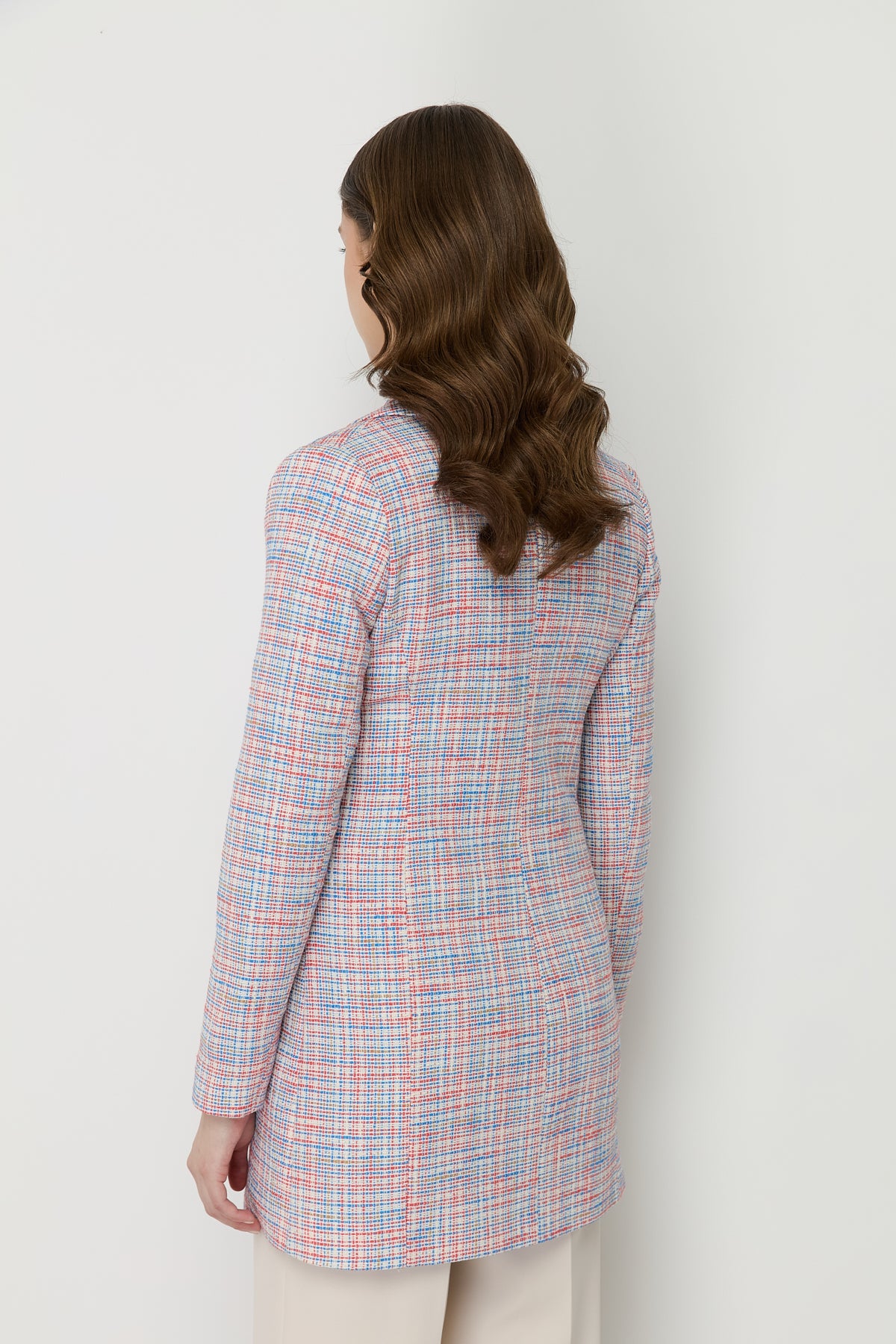 Chanel Double-Breasted Tweed Jacket with Tassel Pockets - Blue