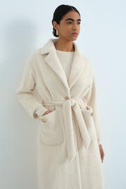 Cep Detaylı Angora Kaban - Bej