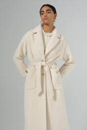 Cep Detaylı Angora Kaban - Bej