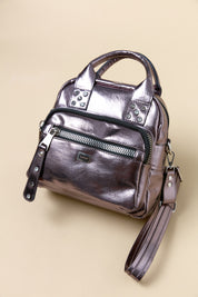 Cep Detaylı Çapraz Askılı Çanta - Bakır